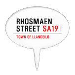 Rhosmaen Street  Cake Picks