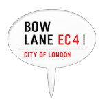 Bow Lane  Cake Picks