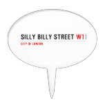Silly Billy Street  Cake Picks