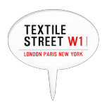 Textile Street  Cake Picks