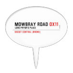 Mowbray Road  Cake Picks