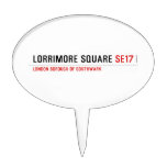 Lorrimore Square  Cake Picks
