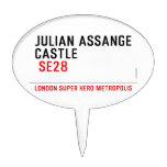 JULIAN ASSANGE CASTLE    Cake Picks