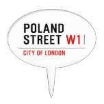 Poland Street  Cake Picks