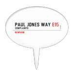 Paul Jones Way  Cake Picks