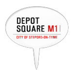 Depot Square  Cake Picks