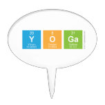 yoga  Cake Picks