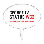 george iv statue  Cake Picks