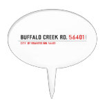 buffalo creek rd.  Cake Picks
