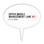 Upper Middle Management Lane  Cake Picks