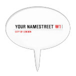 your namestreet  Cake Picks