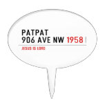 Patpat 906 ave nw  Cake Picks