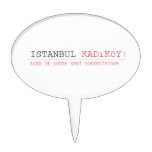 istanbul  Cake Picks