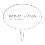 kaycee canasa  Cake Picks