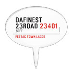 Dafinest 23road  Cake Picks