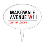 Makgwale Avenue  Cake Picks