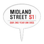 Midland Street  Cake Picks