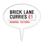 brick lane  curries  Cake Picks