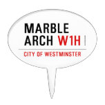 marble arch  Cake Picks
