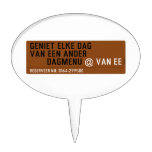 Geniet elke dag van een ander         dagmenu  Cake Picks
