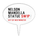 nelson mandella statue  Cake Picks