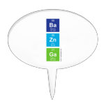 Ba
 Zn
 Ga  Cake Picks