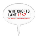 Whitcrofts Lane  Cake Picks