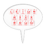 Leilani
 Alsun 
 Wallace  Cake Picks