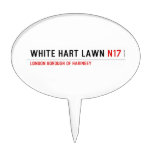 white hart lawn  Cake Picks
