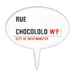 Rue  chocololo  Cake Picks
