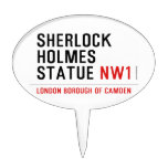 sherlock holmes statue  Cake Picks