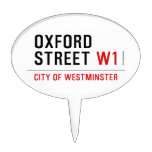 oxford street  Cake Picks