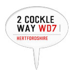 2 Cockle Way  Cake Picks