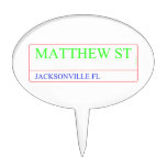 Matthew st  Cake Picks