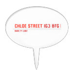 chloe Street  Cake Picks