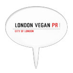 London vegan  Cake Picks