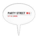 Party street  Cake Picks
