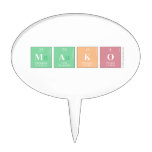 Mako  Cake Picks