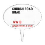 CHURCH ROAD ROAD      Cake Picks