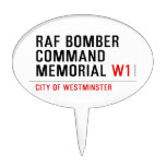 raf bomber command memorial  Cake Picks