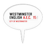 Westminster English  Cake Picks