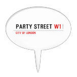 Party street  Cake Picks