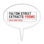 Fulton street Extracts  Cake Picks