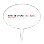 COURT OF APPEAL STREET  Cake Picks