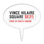 Vince hilaire Square  Cake Picks