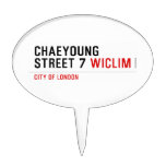Chaeyoung Street 7  Cake Picks