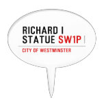 richard i statue  Cake Picks