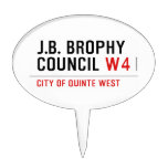 J.B. BROPHY COUNCIL  Cake Picks