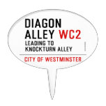 Diagon  Alley  Cake Picks