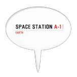 Space Station  Cake Picks